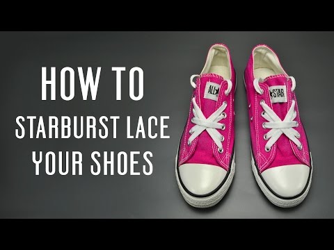 How to starburst lace your shoes