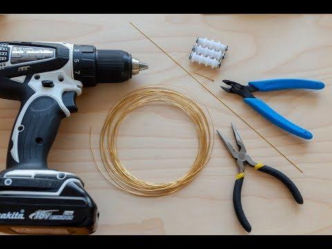 How to straighten a brass wire into a rod