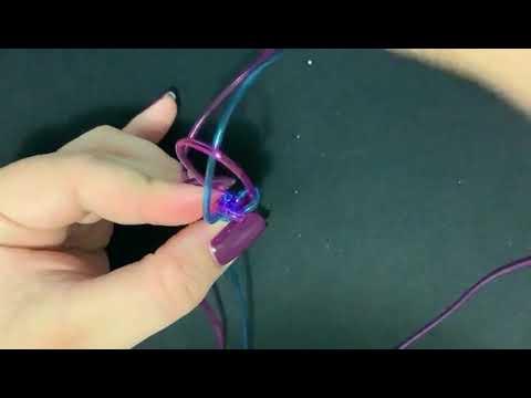 How to tie Scoobie using square stitch- figure A