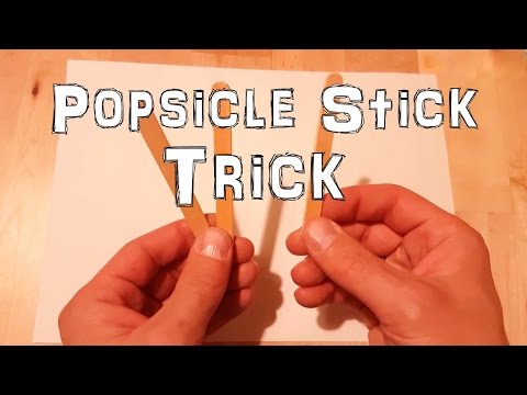 How to turn 3 popsicle sticks into 4 (without breaking them)