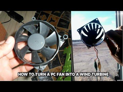 How to turn an old computer fan into a small Wind Turbine - Easy Steps Guide