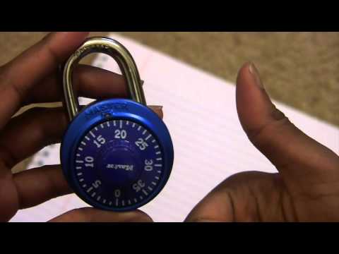 How to unlock a combination lock.