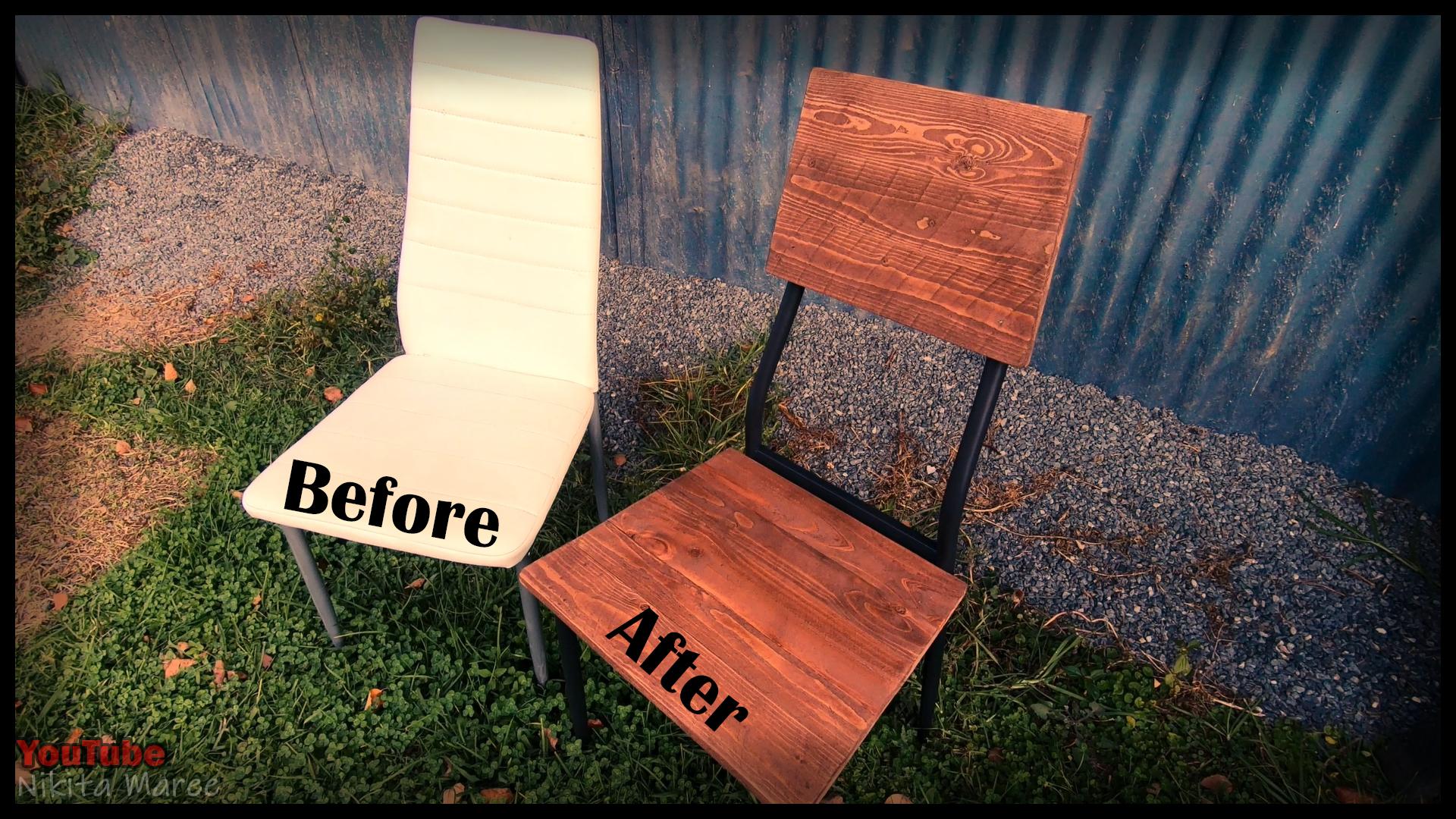 How to upcycle an old chair. DIY EASY Upcycle. Fixing and Old Chair. Pallet Wood Projects (1).jpg