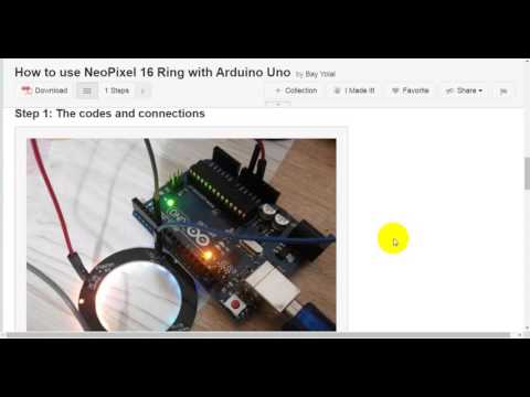 How to use NeoPixel 16 Ring with Arduino Uno