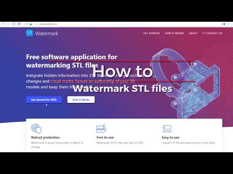 How to watermark 3D models