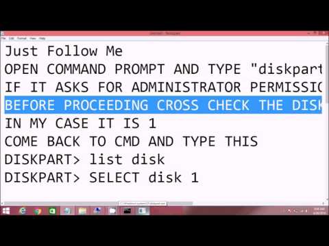 How to- repair unallocated space of pendrive