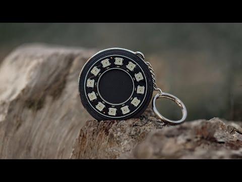 HueFidget Fob: The Ultimate LED Keychain! Attiny85 + WS2812 12bit LED Ring DIY Project