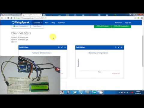 Humidity and Temperature Monitoring over Internet