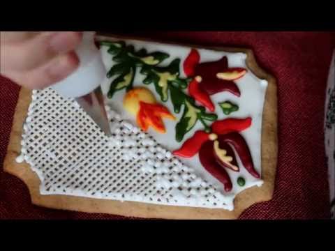 Hungarian Embroidery And Lace On Cookies