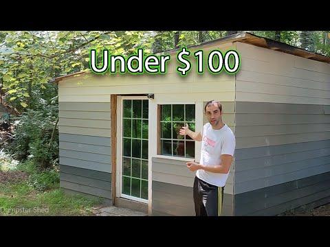 I Built a Shed Out of Stuff I found in a Dumpster | Dumpster Shed