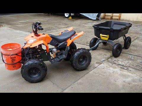 I Converted an ATV to Electric to use as a Garden Cart Tractor and Utility Vehicle.