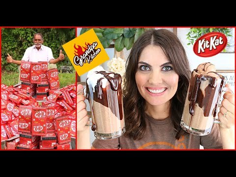 I Recreated GRANDPA KITCHEN Kit Kat Milkshake | Kit Kat Chocolate Milkshake Recipe