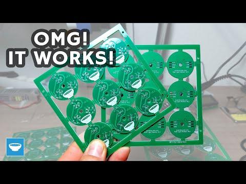 I can't believe that it works! RGB module SMD soldering and PCBWay boards review