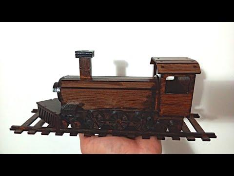 I made a cute wooden train