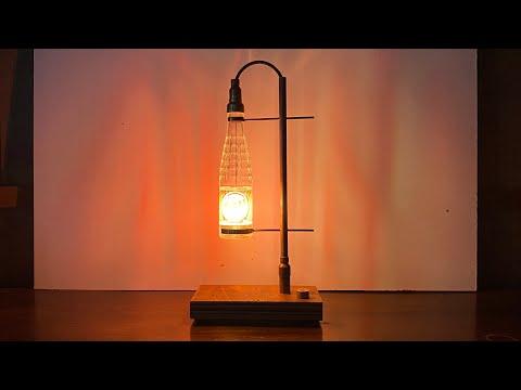 I made a lamp from an old soft drink bottle