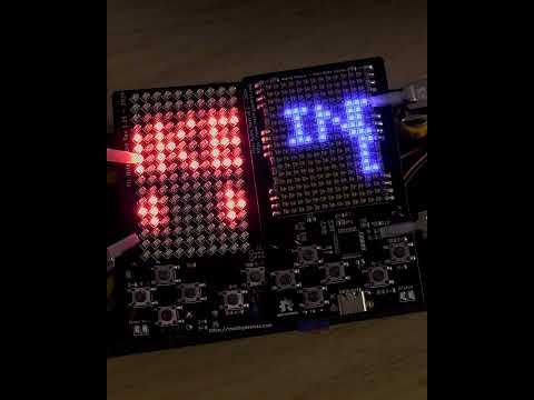 I made a snake game from scratch! #videoconsole #leds #display #electronics #arduino