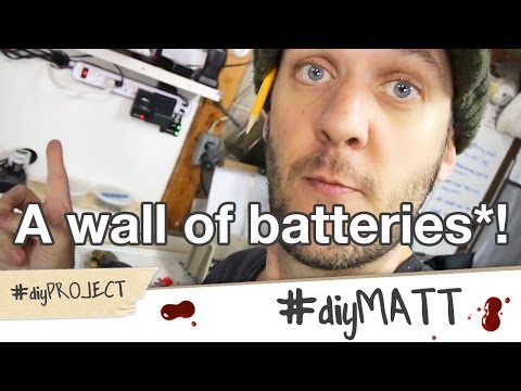 I made a wall of batteries