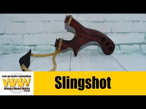 I make a slingshot catapult - Off the Cuff - Wacky Wood Works.