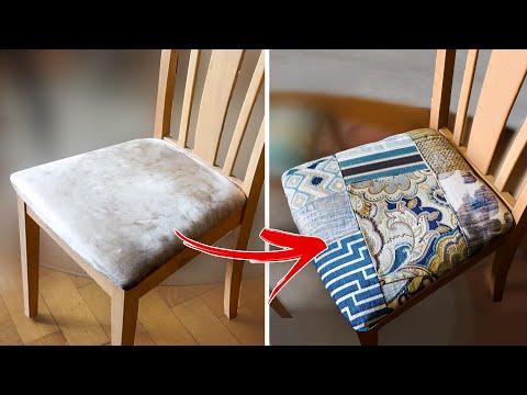 I spent weeks to turn a fabric sample book into chair upholstery