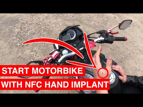 I started my motorbike with NFC hand implant