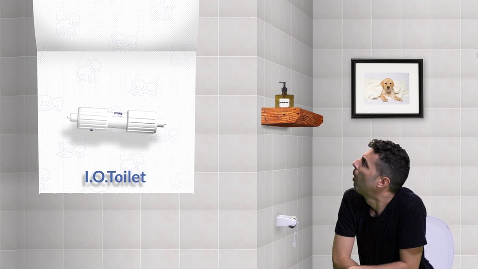 I.O.Toilet - Connected Toilet Paper Holder