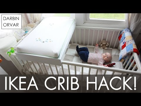 IKEA Crib Hack for Changing Table