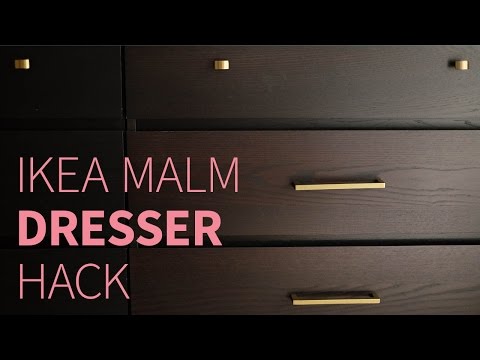 IKEA MALM dresser hack