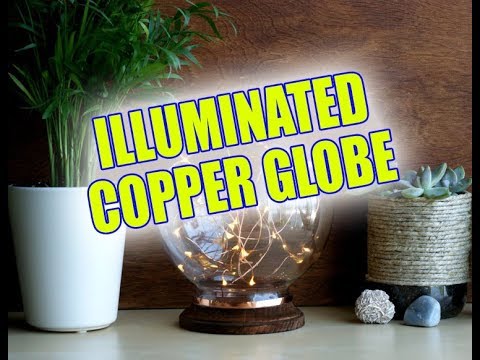 ILLUMINATED COPPER GLOBE