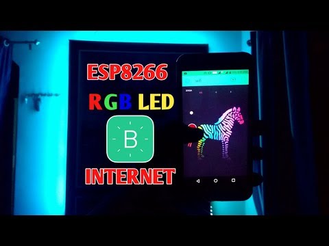 IOT : ESP 8266 Nodemcu Controlling RGB LED Strip over the internet using BLYNK App