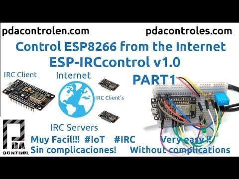 IRCControl  v1.0 ESP8266 from Internet Easy #IoT  Part 1 : PDAControl