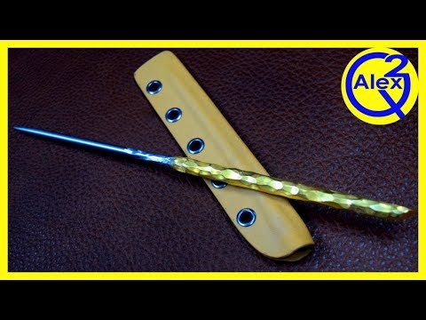 Icepick from Reclaimed Steel and Solid Brass - Diresta Inspired