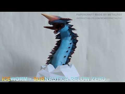 Iceworm Papercraft 360 degrees