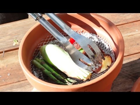 Improvised Terracotta Grill. Become a BBQ Champion!