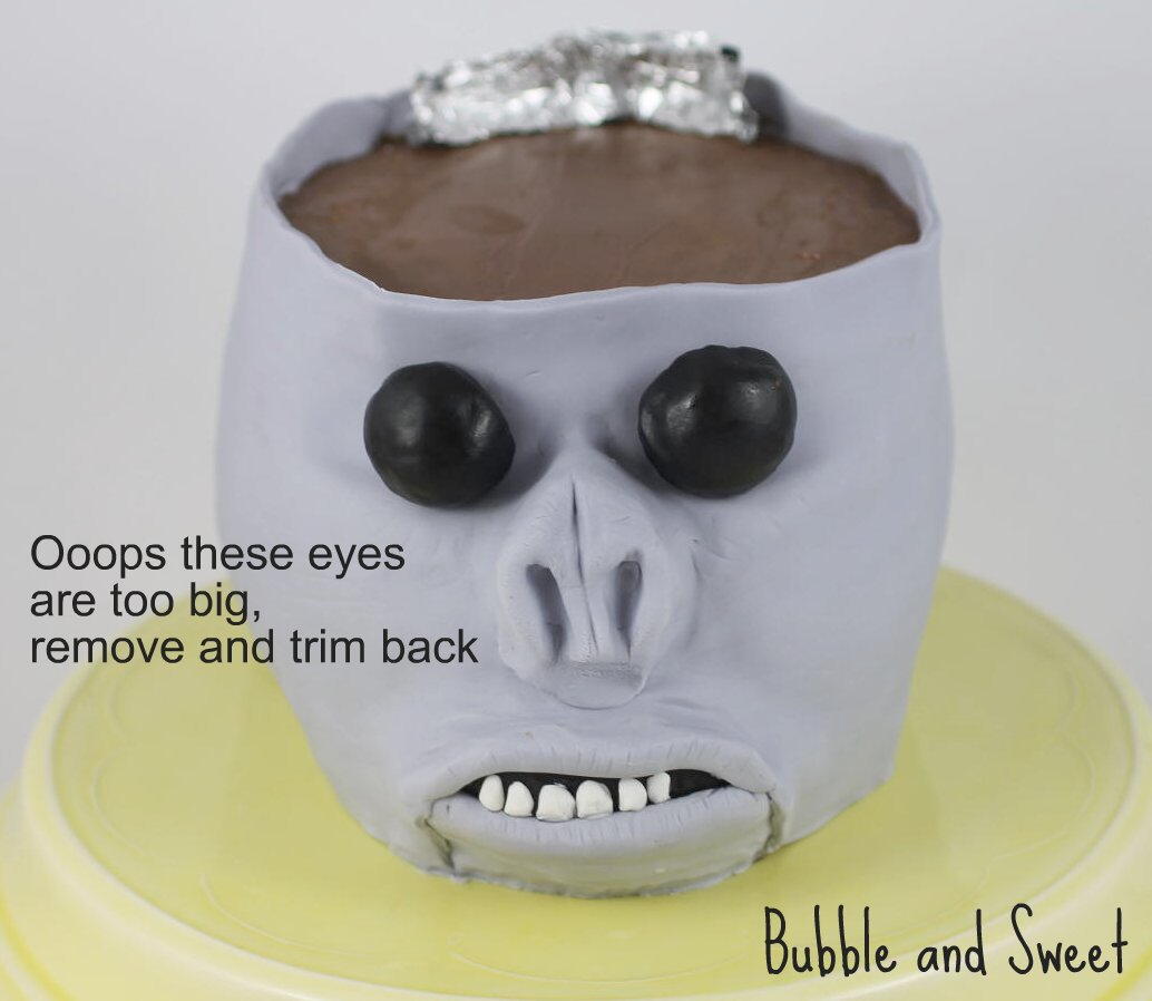 Indiana Jones Monkey Brain Cake Monkey Birthday Cake Boys add the eyes.jpg