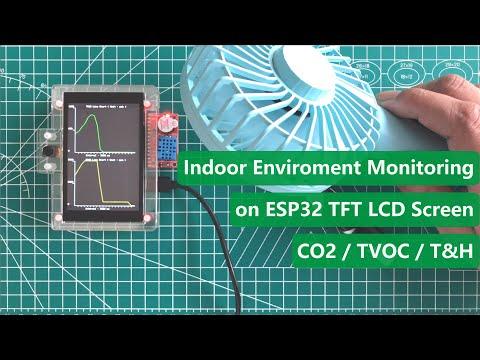 Indoor Environment Monitoring On ESP32 LCD Screen