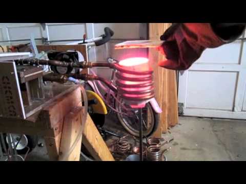Induction forging melting iron steel
