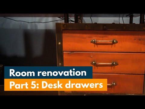 Industrial Desk Drawers - Room Renovation pt 5