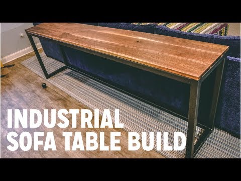 Industrial Sofa Table Build  | Easy Metal Working Project