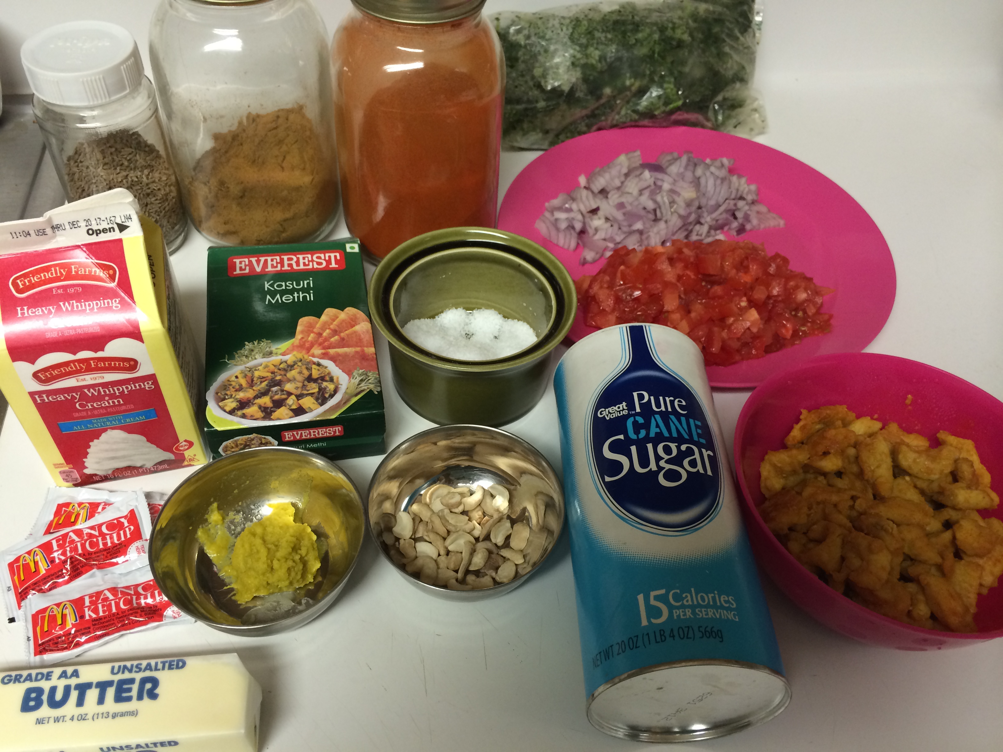 Ingredients to make Butter Chicken.JPG