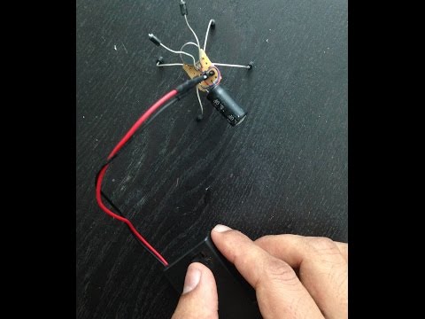 Insect Bot - Charging the Capacitor