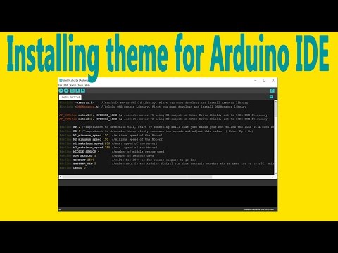 Install The Theme For The Arduino IDE