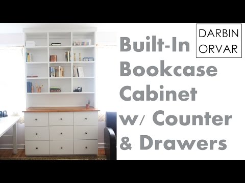 Installing &amp;amp; Finishing Built-in Bookcases and Drawers for an Office