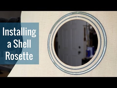 Installing a Shell Rosette (Ep 14 - Acoustic Guitar Build)