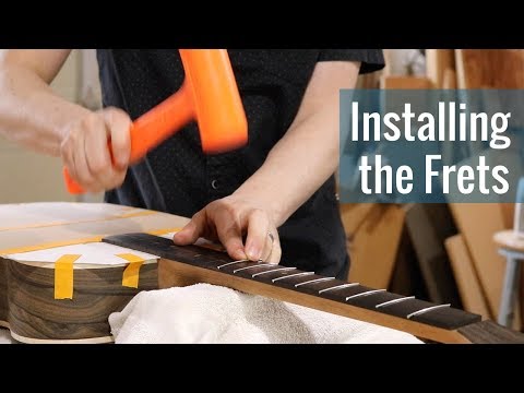 Installing the Frets (Ep 21 - Acoustic Guitar Build)