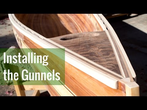 Installing the Gunnels (Ep 13 - Cedar Strip Canoe Build)