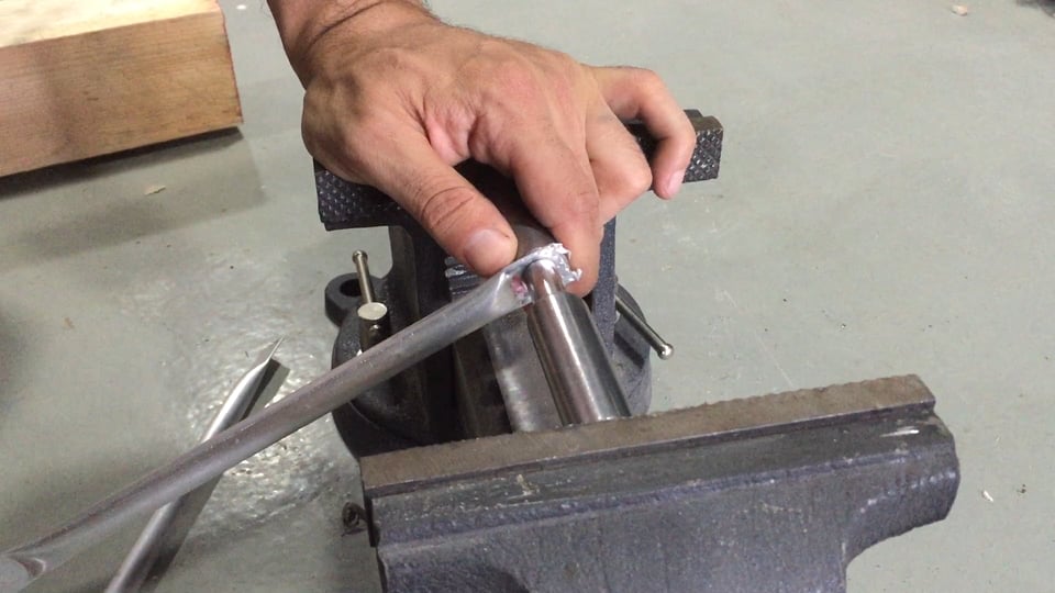 Instructable: A Tube turned into a Support Beam (Stamping the ends)