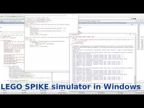 Instruction for python LEGO SPIKE simulator in Windows