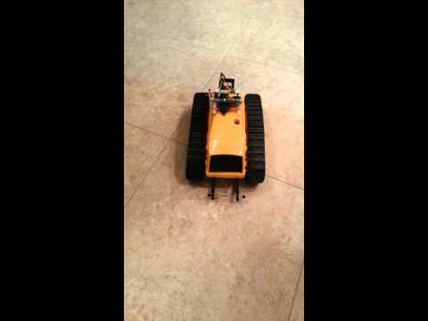 Intel Edison Controlled Toy Bulldozer