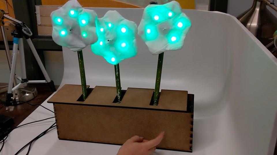 Interactive Flower Lights Test