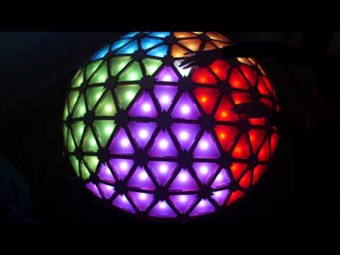 Interactive Geodesic LED dome